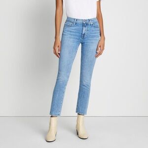 7 For All Mankind 27 Skinny Straight Left Hand Roxanne Ankle Bailly Blue Jeans